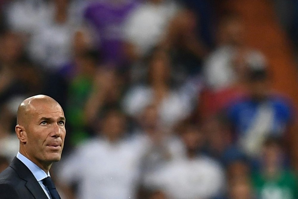 Zidane todavía no ha ganado este año en Liga en casa. AFP