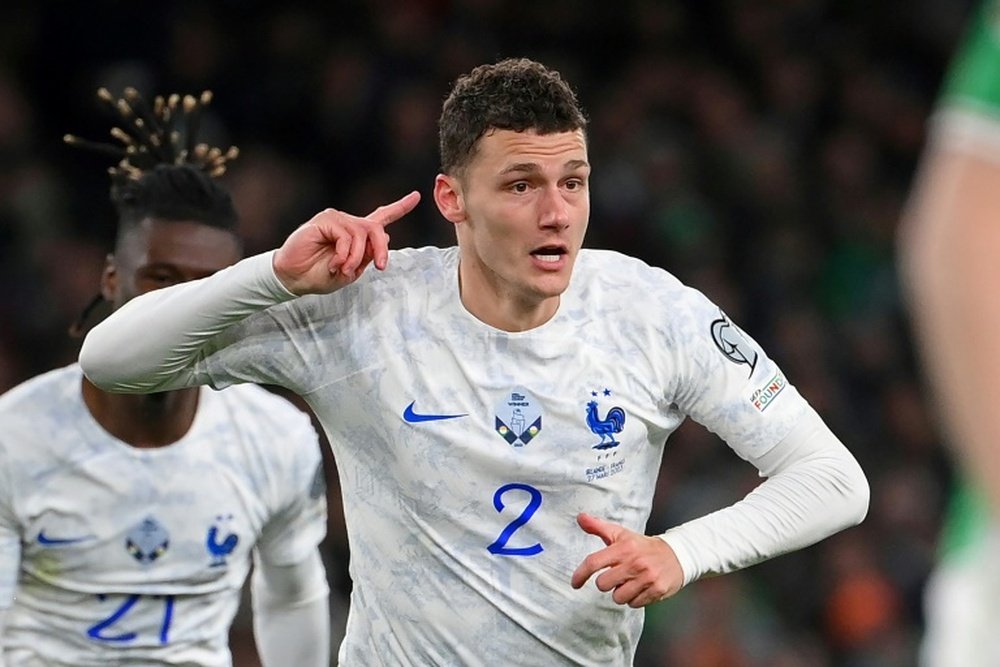 Benjamin Pavard unique buteur du match Irlande-France à Dublin, le 27 mars 2023