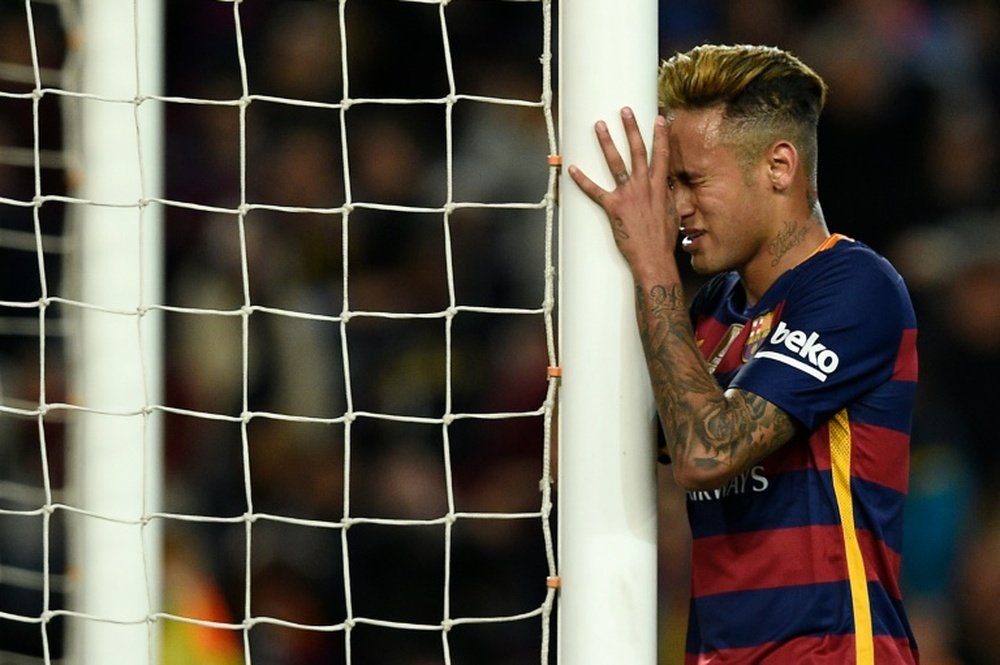 Neymar lors du match face à Valence, le 17 avril 2016 à Barcelone. AFP