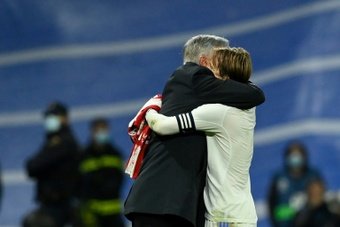 El tridente Casemiro-Modric-Kroos promete aún muchas alegrías. AFP
