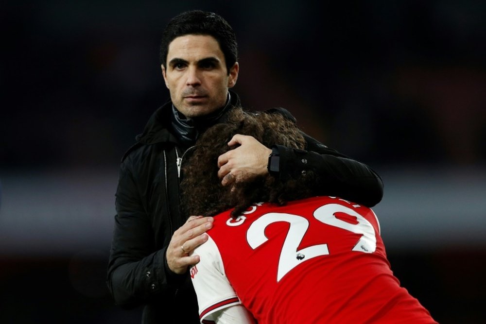 La pelea de Guendouzi con un compañero que acabó en castigo del Arsenal. AFP