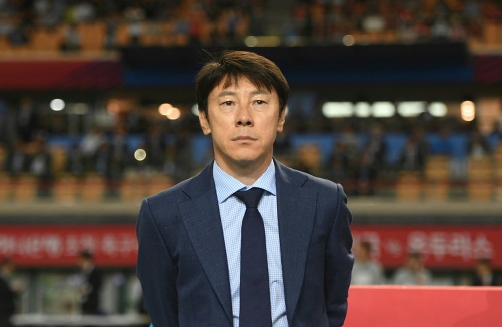 Le sélectionneur coréen Shin Tae-yong. AFP