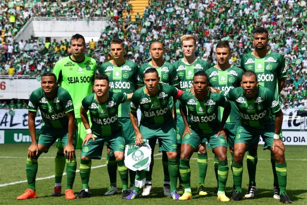 La nouvelle équipe de Chapecoense alignée contre Palmeiras en amical à lArena Conda