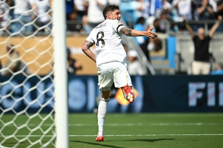 Valverde made up for it with the goal against Pachuca. AFP