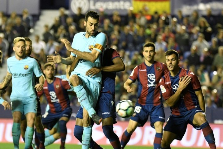 Le Barça perd son invincibilité contre Levante