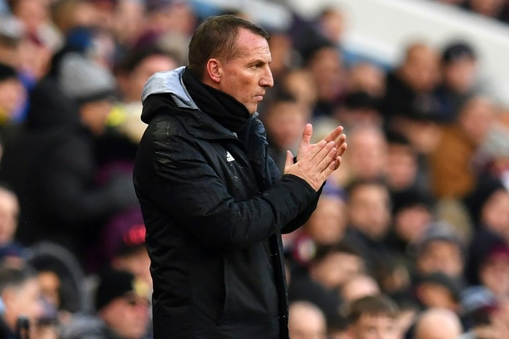 Brendan Rodgers, Leicester City boss, speaks about the January transfer window. AFP