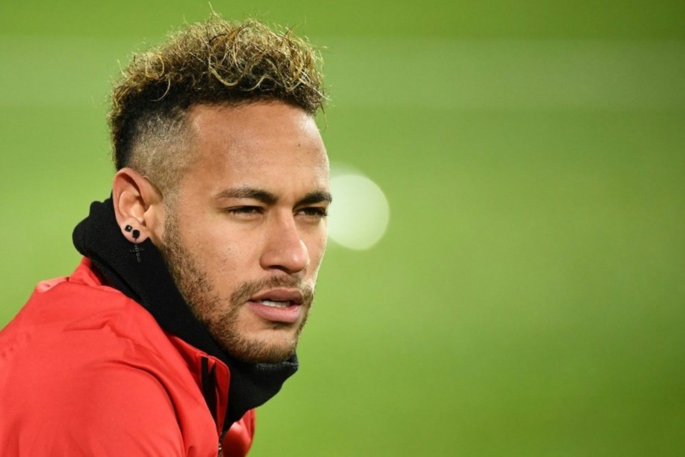 El presidente del PSG ve feliz a Neymar en París. AFP