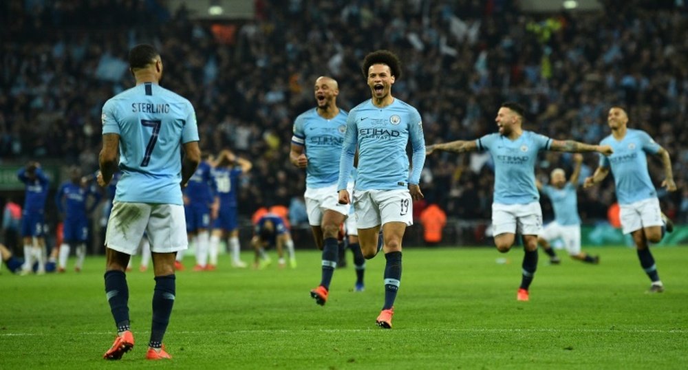 Sterling anotó el penalti decisivo en la muerte súbita. AFP