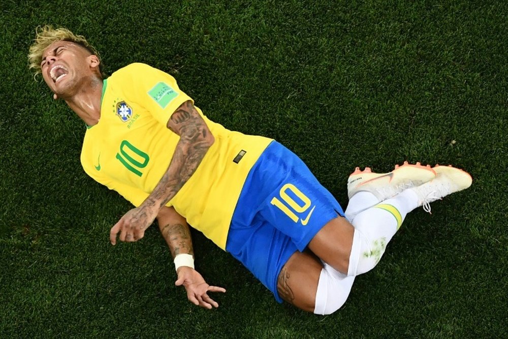 Neymar, protagonista de un curioso tuit. AFP