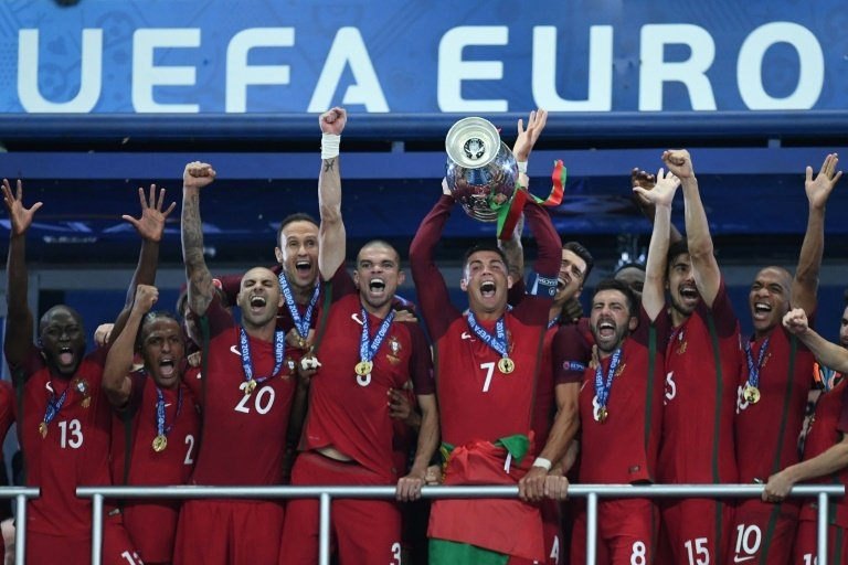 The moment I lifted the UEFA EURO Trophy in Portugal jersey, I