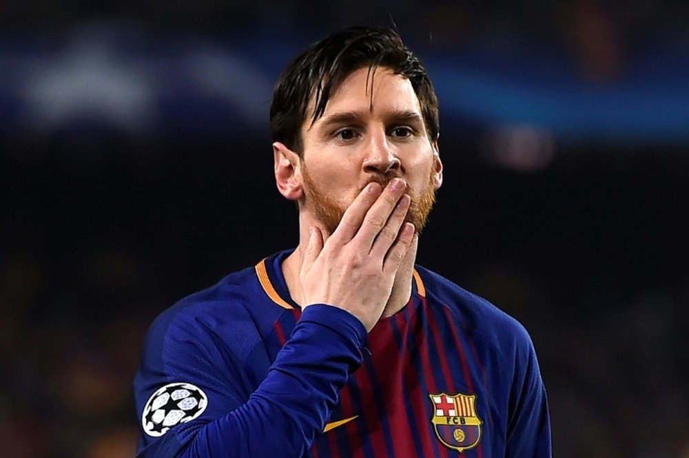 Messi could return to his former club next season. AFP