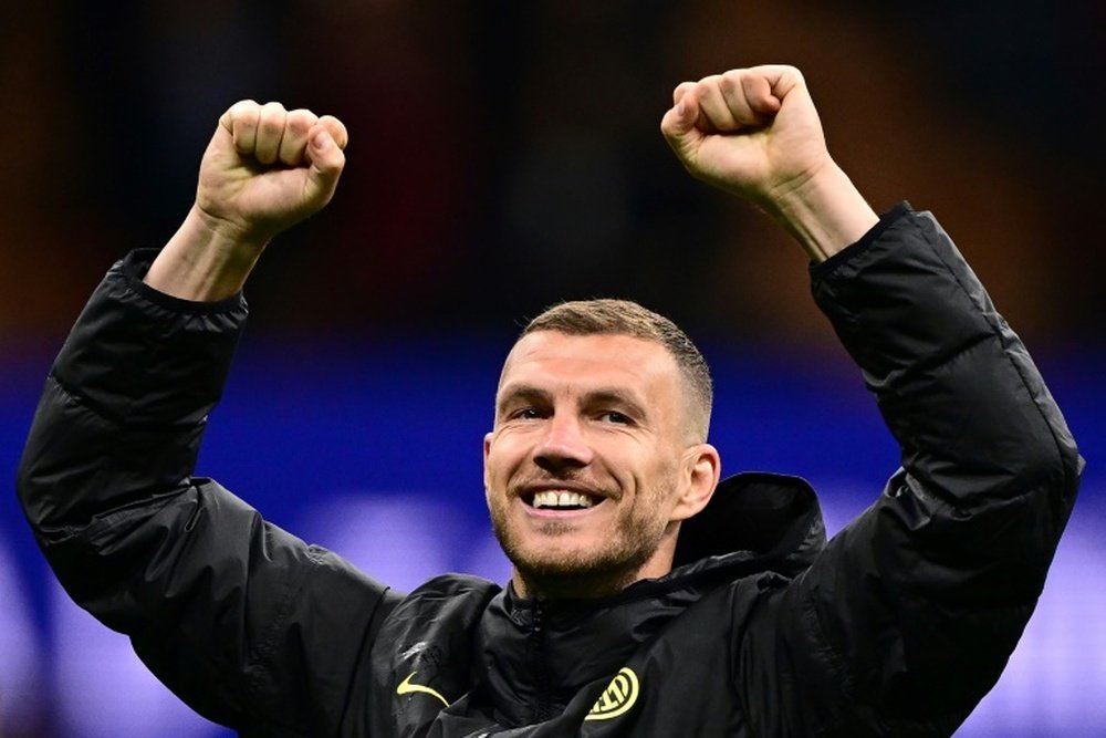 Dzeko has not yet reached an agreement to renew his contract with Inter. AFP