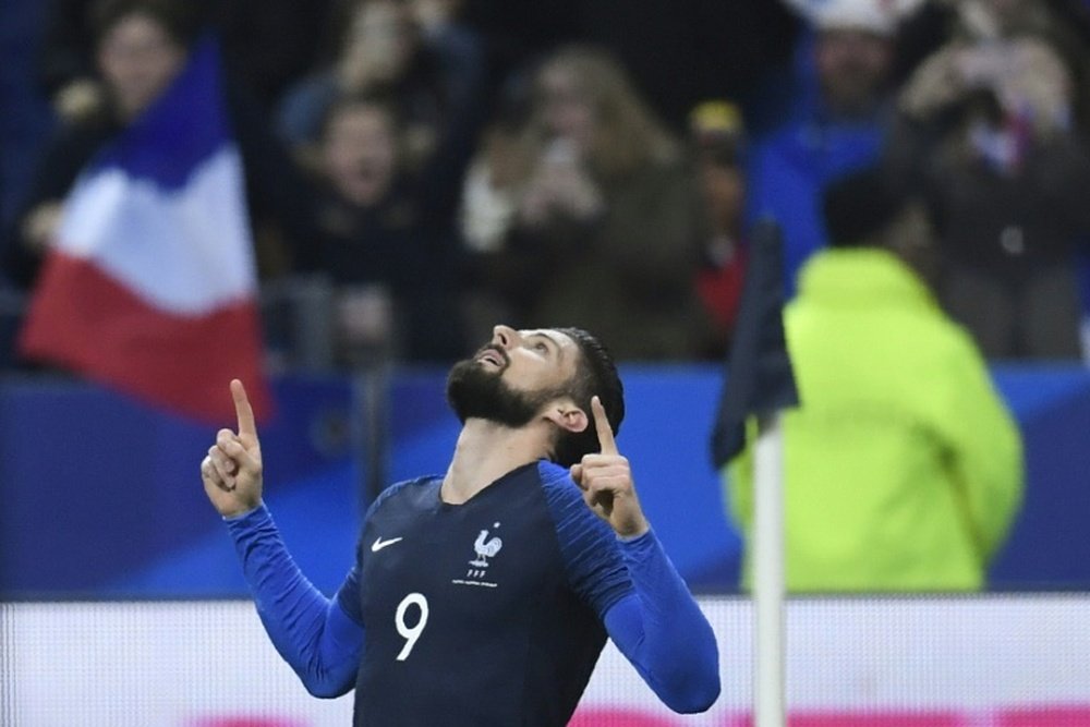 Giroud scored his 30th goal for France. AFP