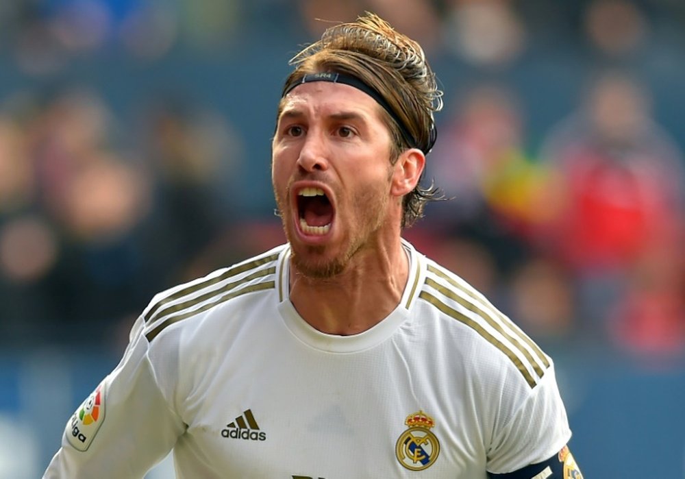 Sergio Ramos é o quinto jogador da história do Real Madrid com mais partidas no Espanhol. AFP