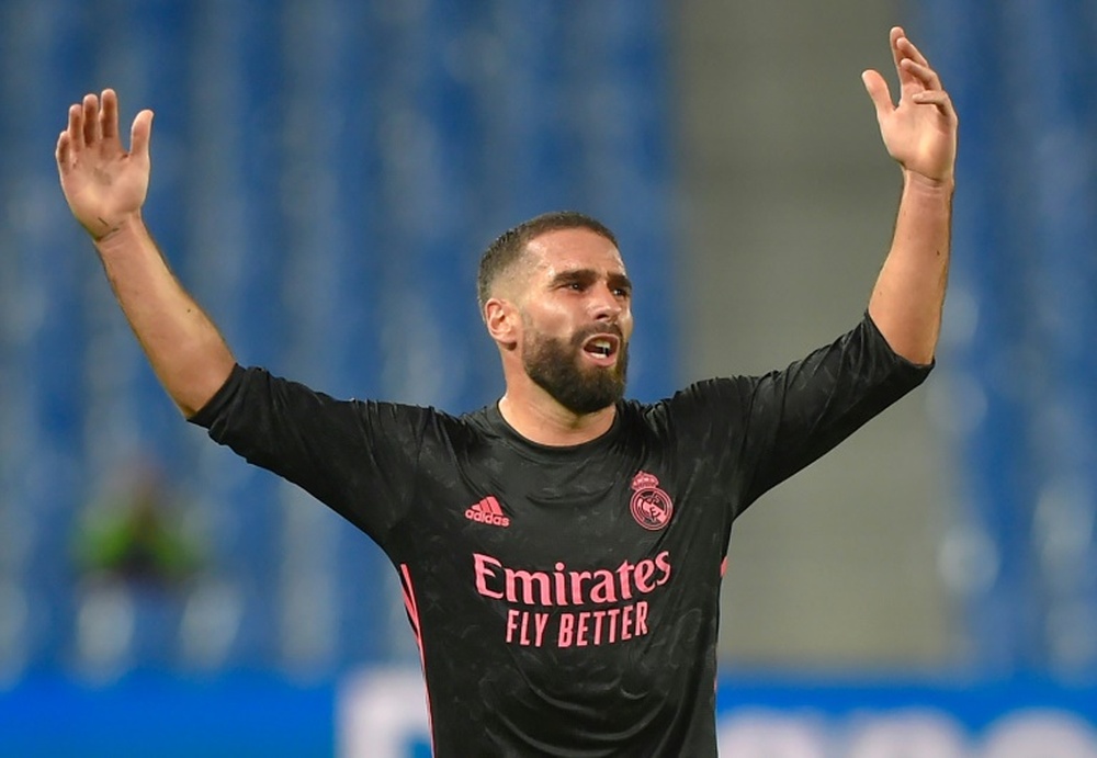 Dani Carvajal se reservará para el 'Clásico'. AFP