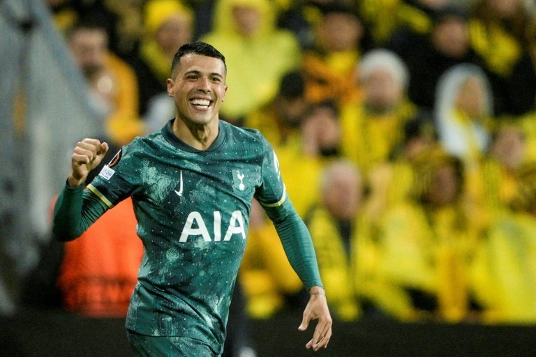 El Tottenham enterró el sueño del Bodo y se citó con el United en la final. AFP
