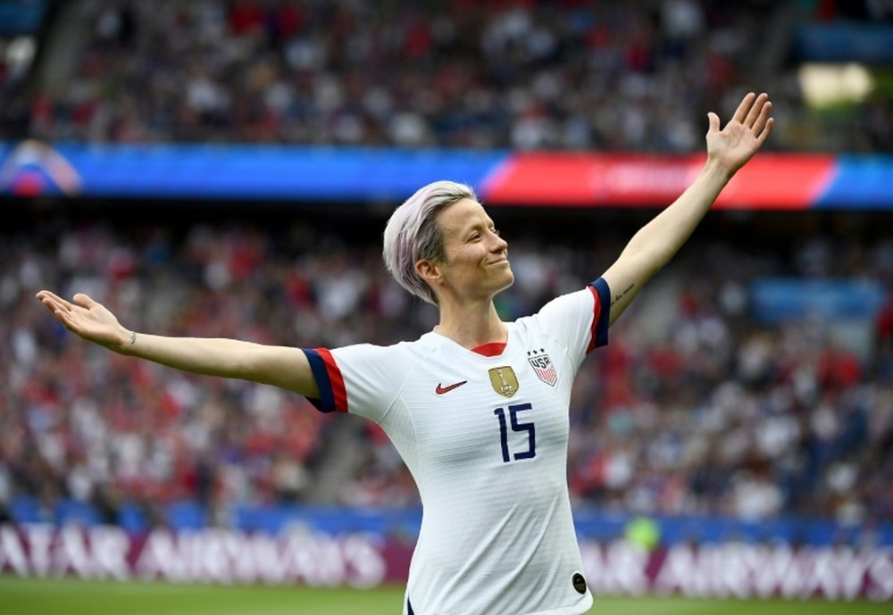 Rapinoe announced on Saturday she would retire at the end of the year. AFP