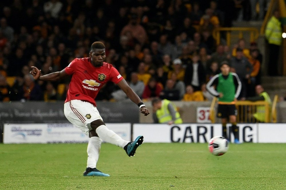 Pogba seguirá teniendo la confianza de Solskjaer en los once metros. AFP