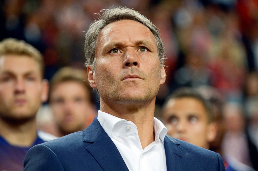 Marco van Basten was a revolutionary striker, now he wants to change the game of football. AFP