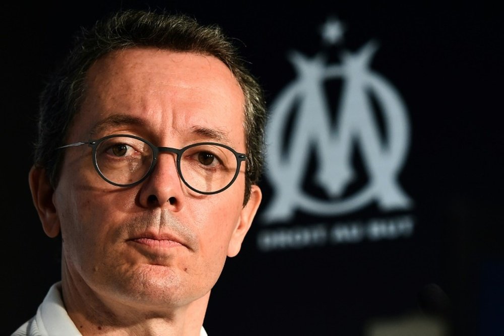 Le président de l'Olympique de Marseille  peut compter sur le soutien des syndicats des clubs. afp