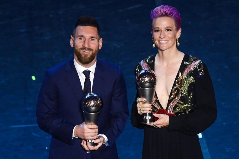 Rapinoe estime que Messi et Ronaldo pourraient faire plus contre le racisme. AFP