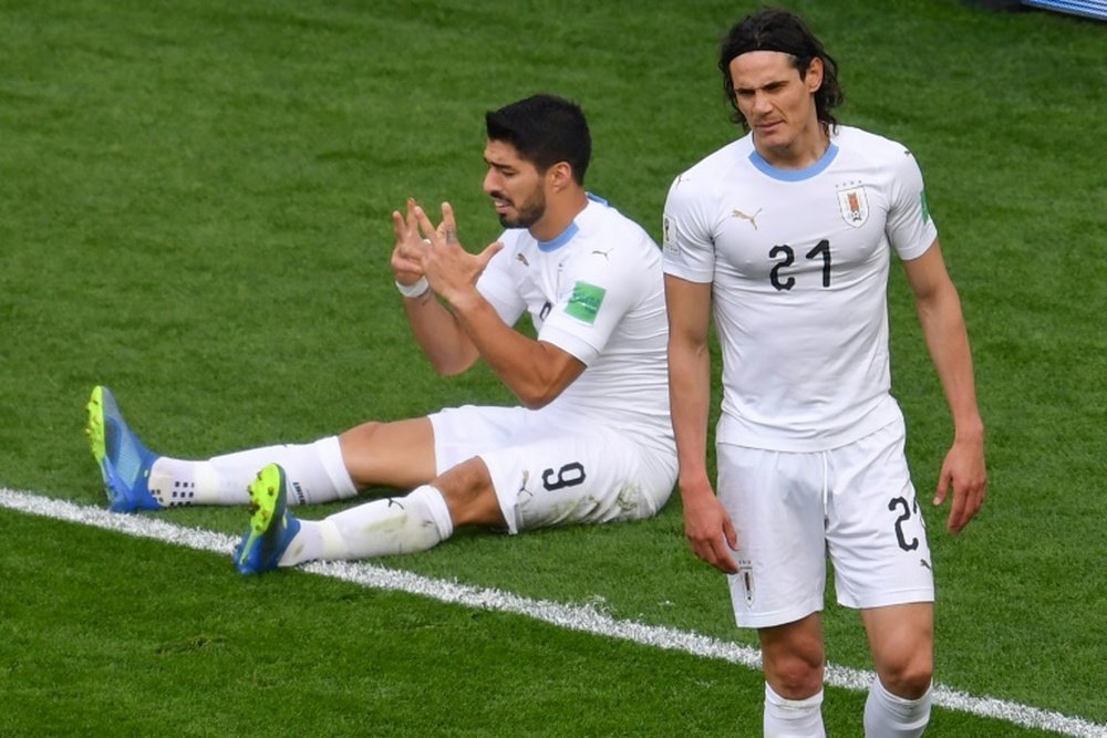 La dupla uruguaya preocupa a la Selección Rusa. AFP
