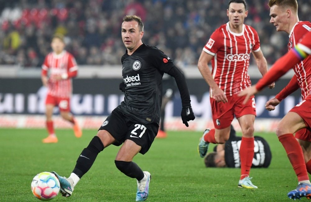 Mario Götze seguirá en el Eintracht de Frankfurt las próximas 4 temporadas. AFP