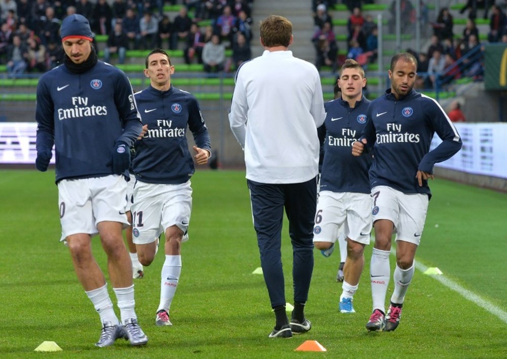 Di María, Verratti y Lucas Moura podrían ir al Barcelona si Neymar se va al PSG. AFP