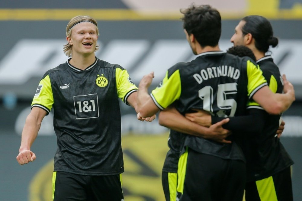 El Borussia Dortmund confía en la continuidad de Haaland. AFP