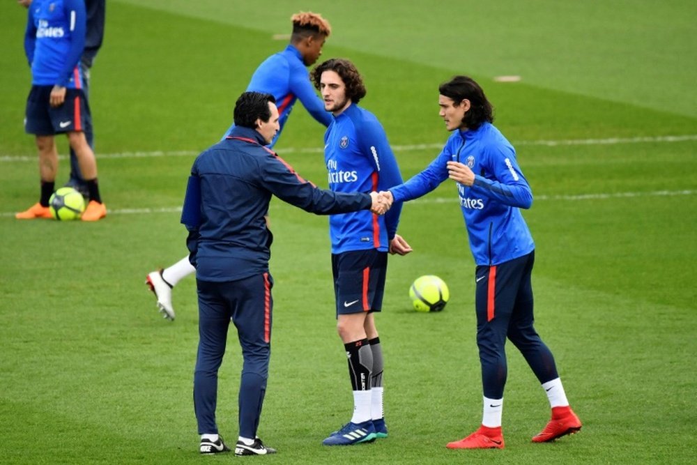 The master praised Cavani at PSG. AFP