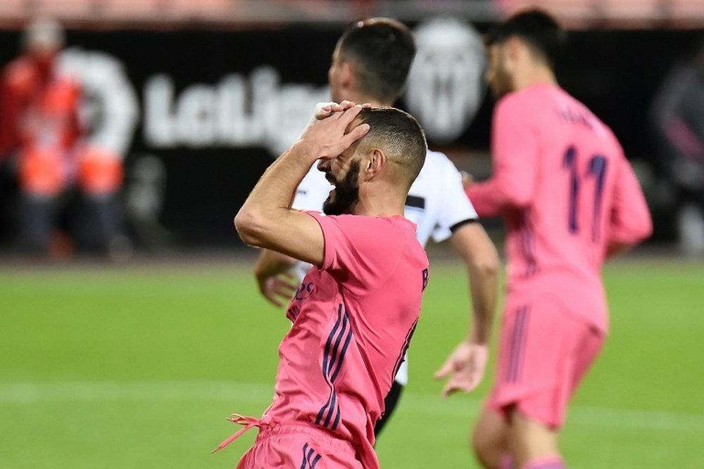 Benzema touché aux adducteurs contre Valence ? AFP