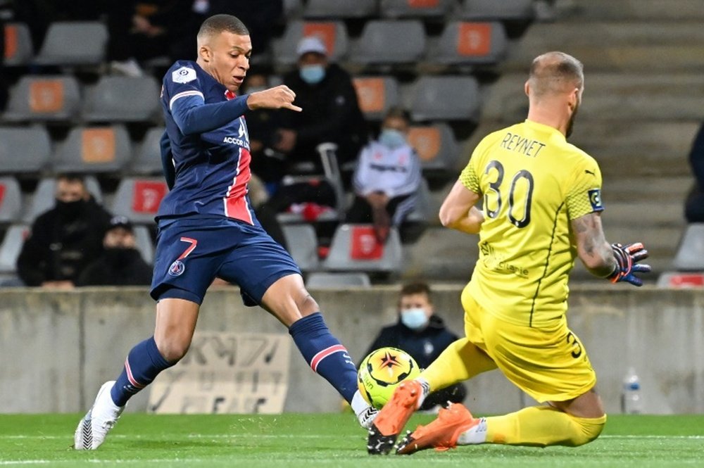 El PSG lo bordó con una goleada ante el Nîmes. AFP