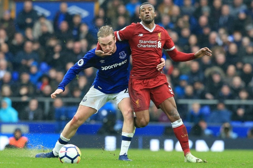 It was a Merseyside derby to forget. AFP