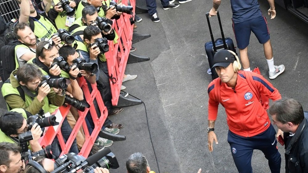 Neymar es la estrella absoluta del PSG. AFP