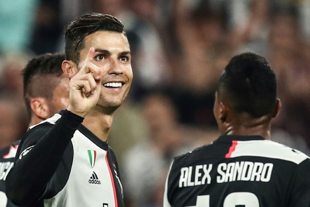 L'attaquant de la Juventus Cristiano Ronaldo buteur lors de la victoire à domicile 3-0 sur Leverkusen en Ligue des champions le 1er octobre 2019