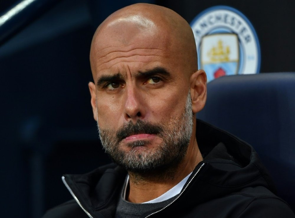 Guardiola terminó expulsado ante el Liverpool. AFP
