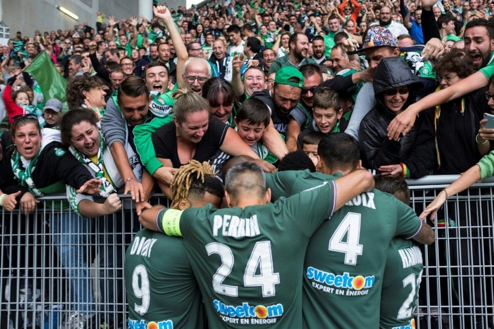 Saint-Etienne doit impérativement se relancer en Ligue 1. AFP