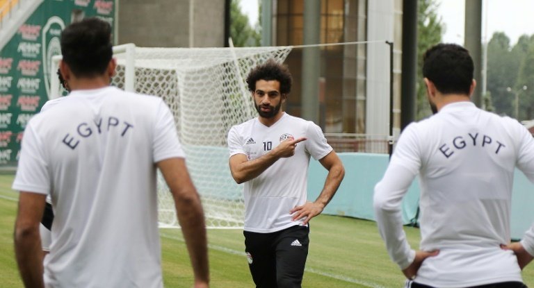Salah, listo para jugar ante Rusia. AFP