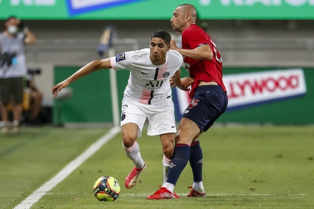 Hakimi a été durement sifflé lors du Trophée des Champions. AFP