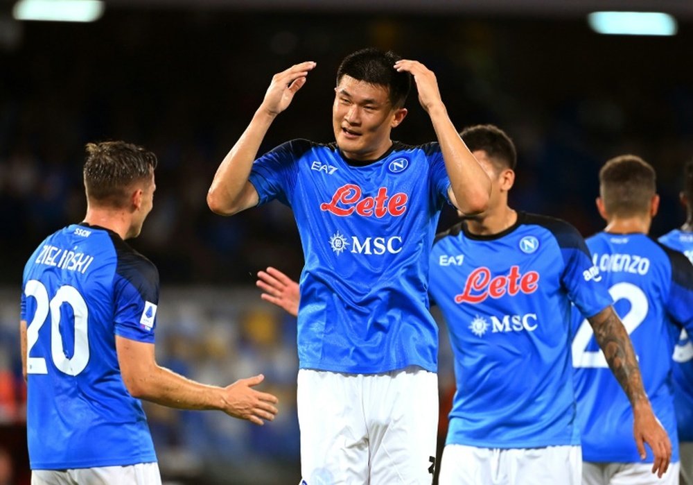 Kim Min-jae has scored two goals this season. AFP