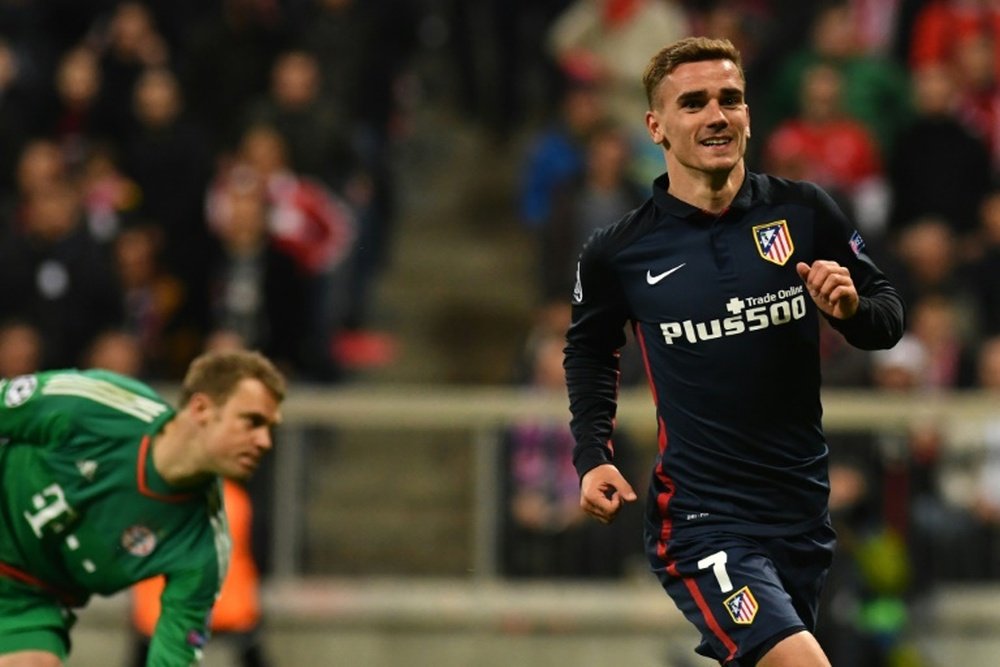 Griezmann, la punta de lanza del Atlético de Simeone. AFP