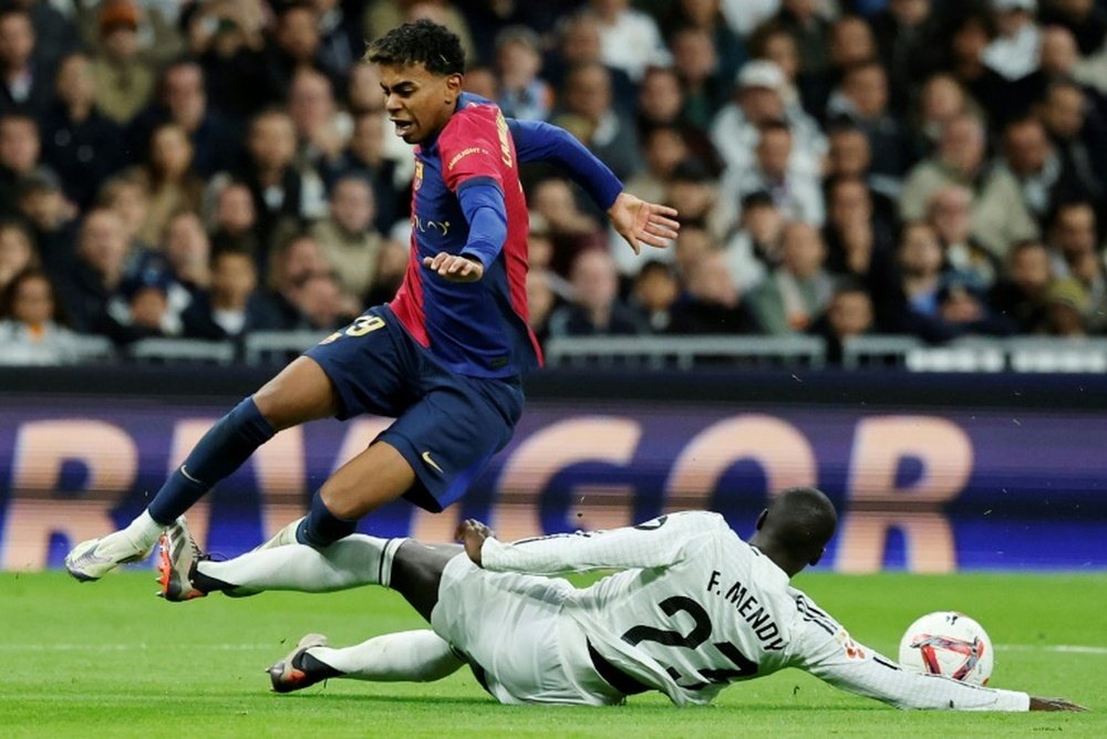 The Barca winger will not be available for the league game. AFP