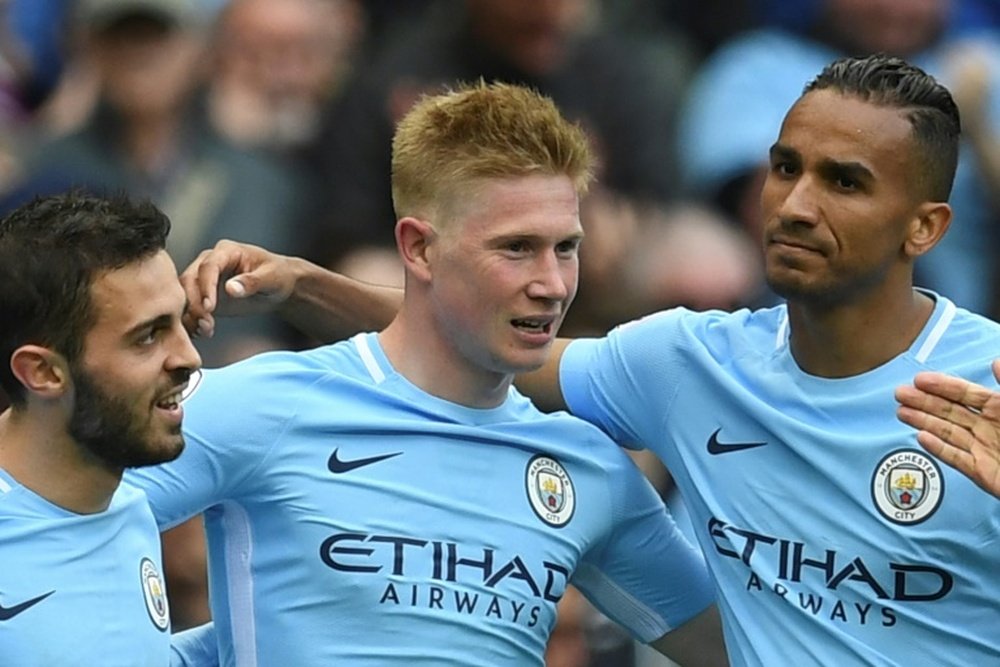 De Bruyne will miss the game after being ruled out for three months. AFP