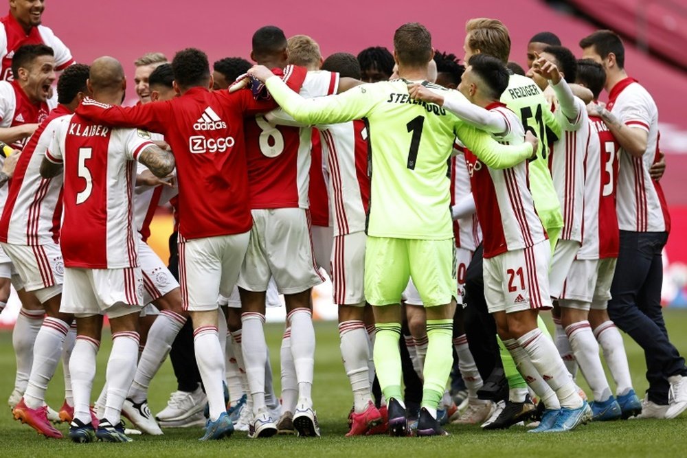 El Ajax derrotó al Feyenoord. AFP