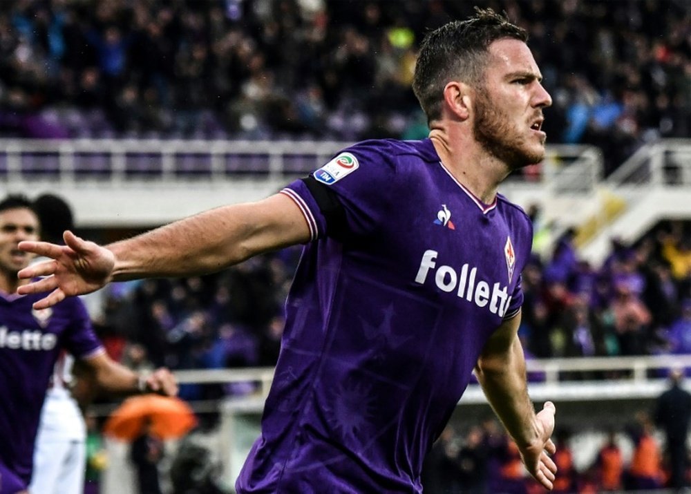 Le milieu français de la Fiorentina, Jordan Veretout. AFP