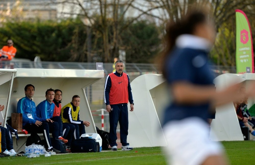 L'entraîneur de l'équipe de France féminine des moins 19 ans, Gilles Eyquem. AFP