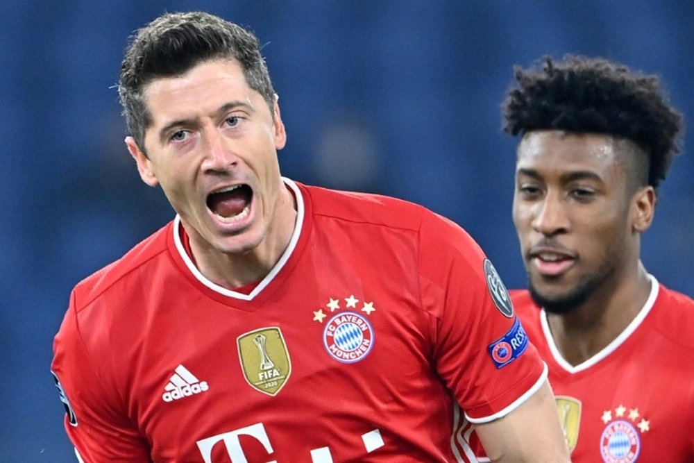 Robert Lewandowski entre dans l'histoire des meilleurs buteurs en C1. afp