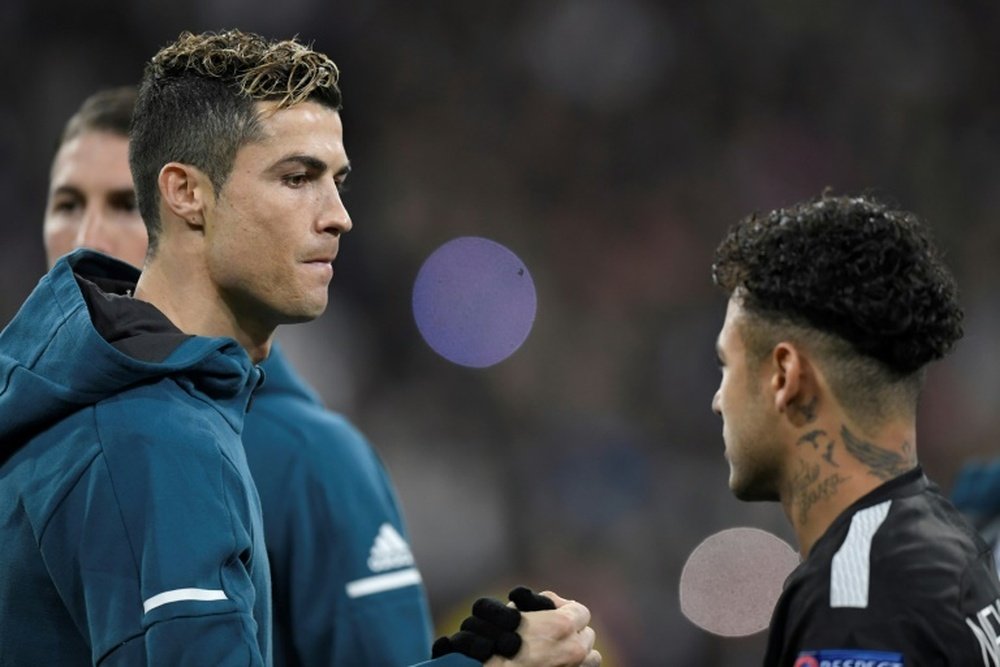 Cristiano Ronaldo souhaiterait la bienvenue à Neymar à Turin. AFP