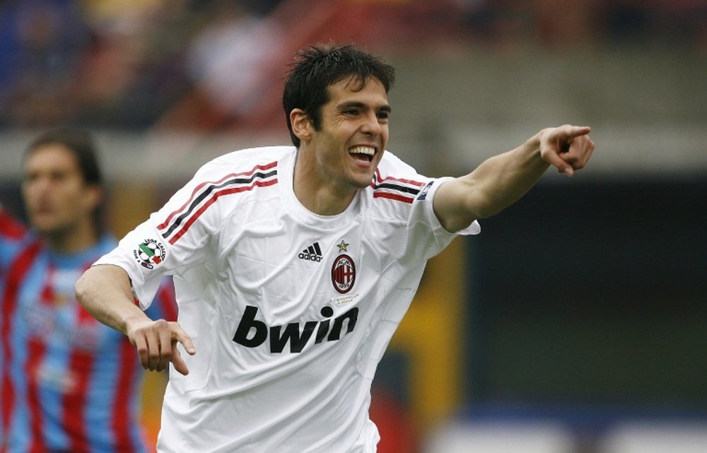Kaká é um grande ídolo recente do Milan. AFP