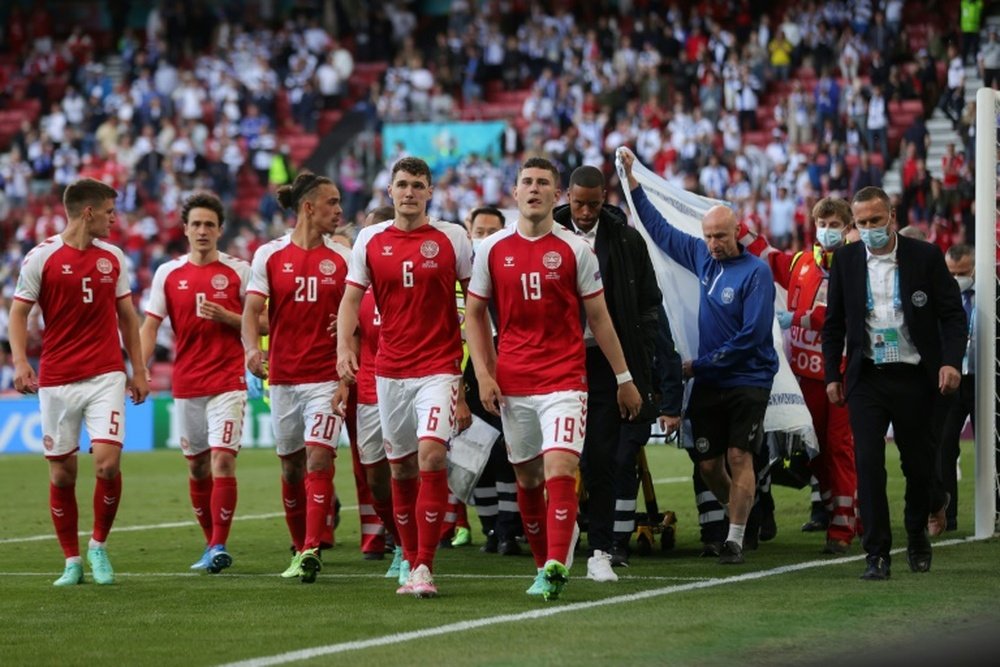 Le ministre danois critique l'UEFA au sujet d'Eriksen. AFP